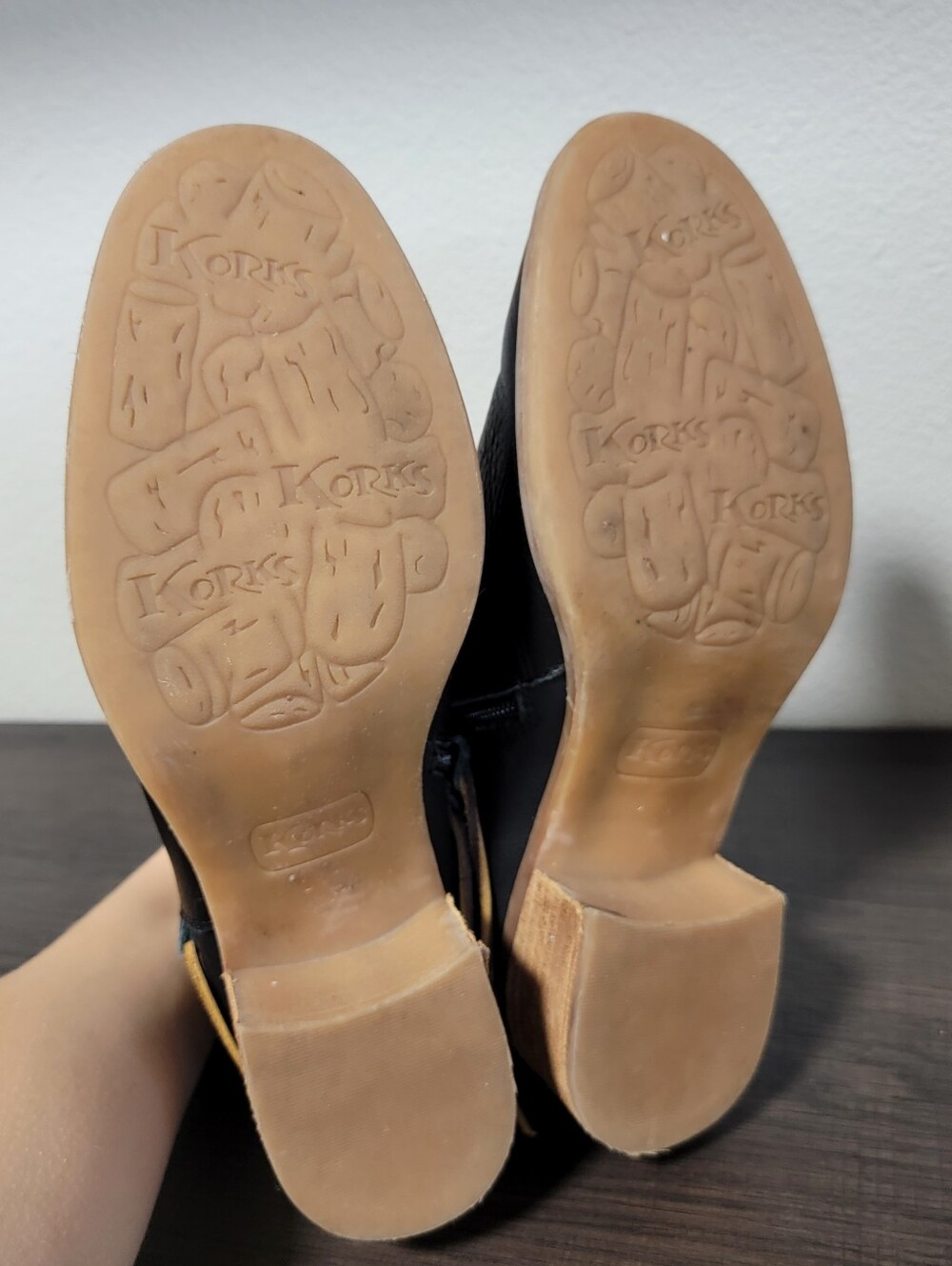 Korks Leather Strappy Zipper Heeled Booties - Picture 4 of 8